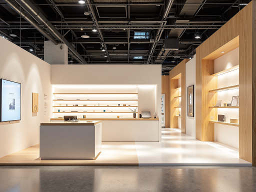 品牌产品展示，多个国际品牌产品整齐陈列，专业展厅环境背景，现代化展示空间